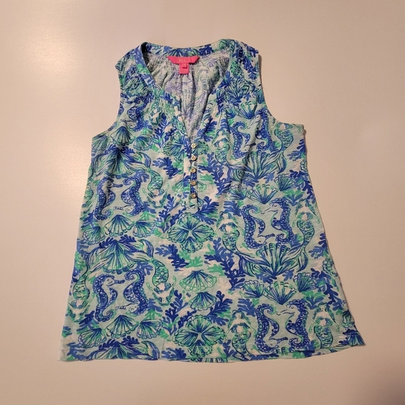 Lilly pulitzer Essie Tank blouse. - Picture 3 of 11